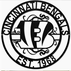 Cincinnati Bengals Laser Cut Sign